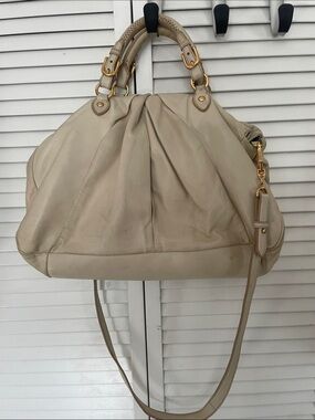 MIU MIU ivory white leather satchel Bag